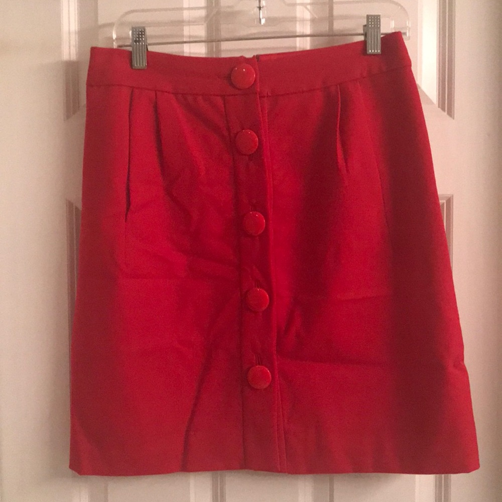 Kate Spade bright red skirt